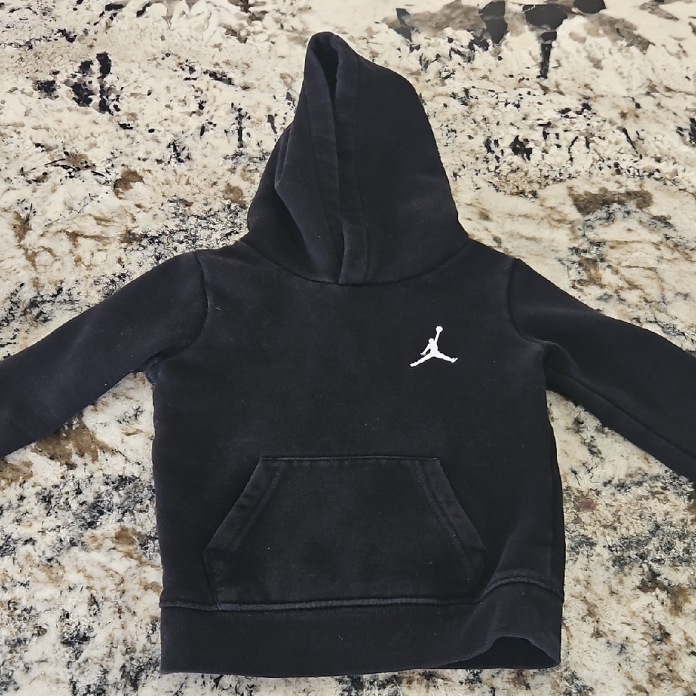 2/$10 Jordan Kids Black Hoodie with White Logo